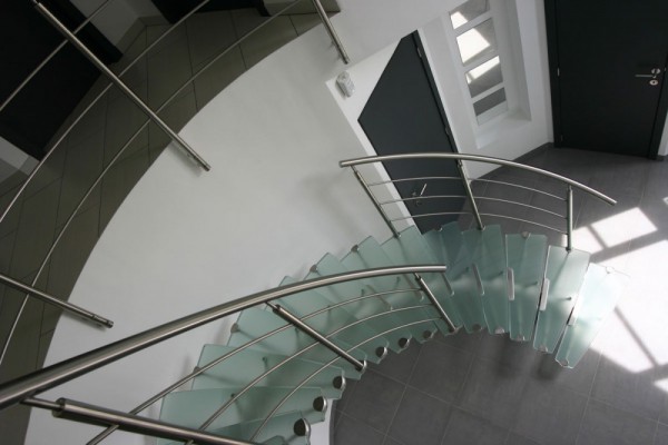 Escaliers Inox Plexi Verre