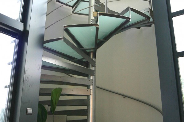 Escalier Inox colimaçon
